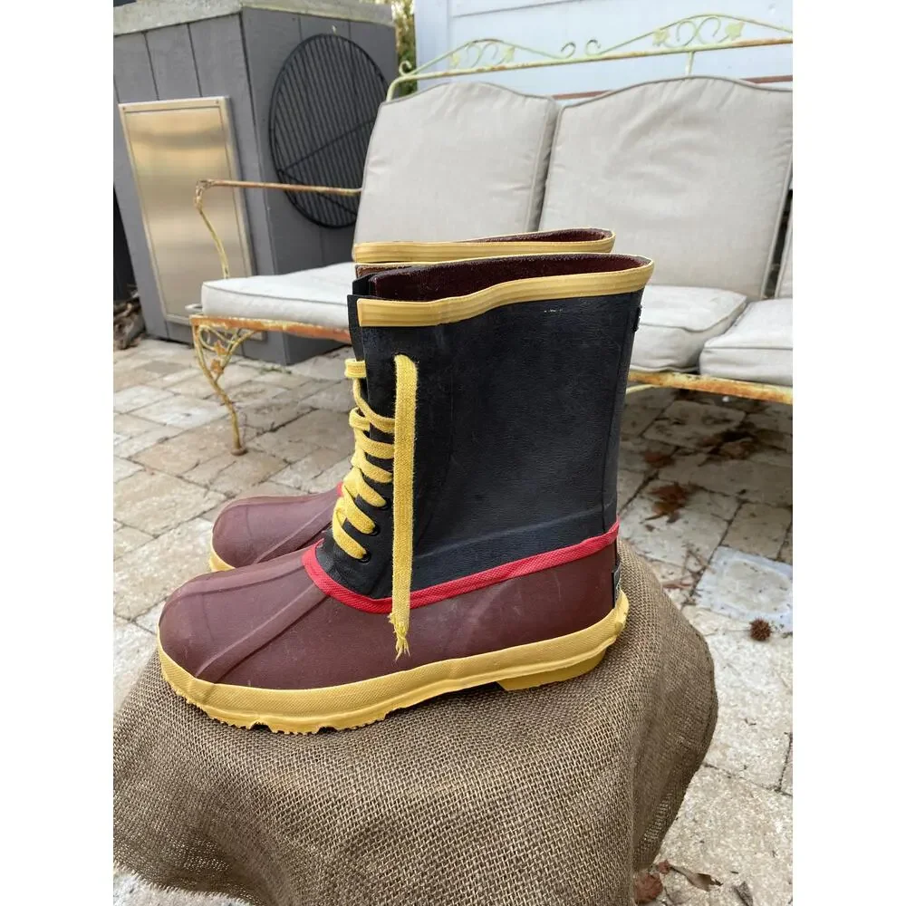 Vintage Explorers‎ Steel Shank Rubber Muck Boots | 1980s - (Men's 10)